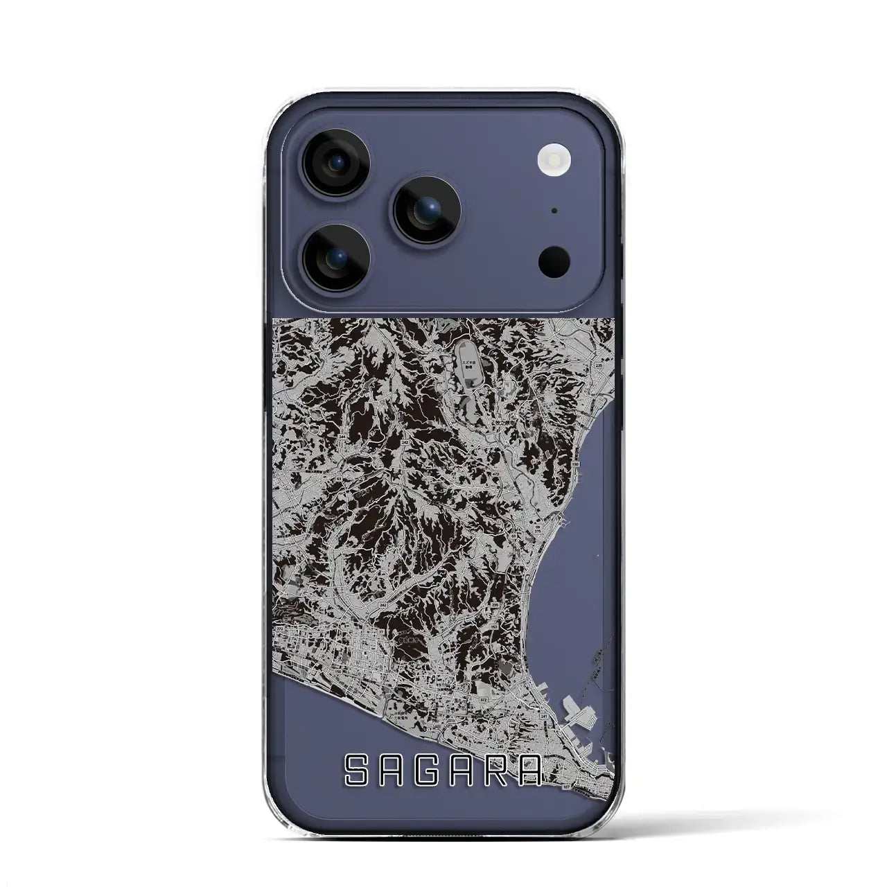 【相良(静岡県)】地図柄iPhoneケース(クリアタイプ)