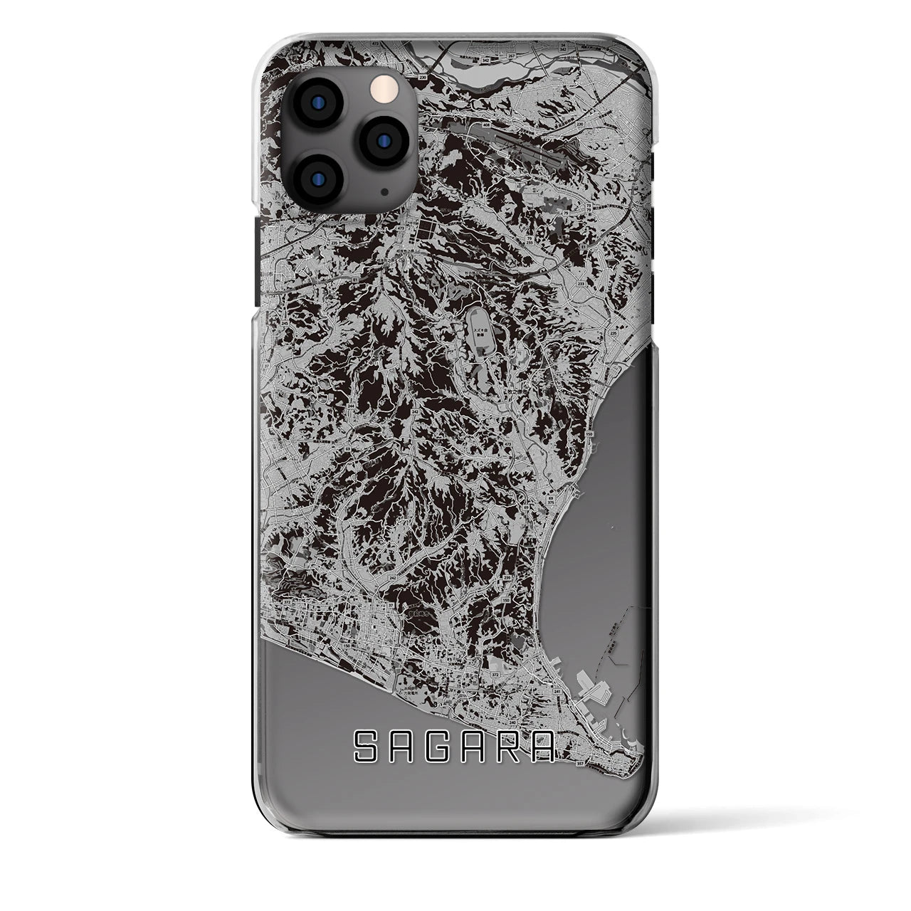 【相良(静岡県)】地図柄iPhoneケース(クリアタイプ)