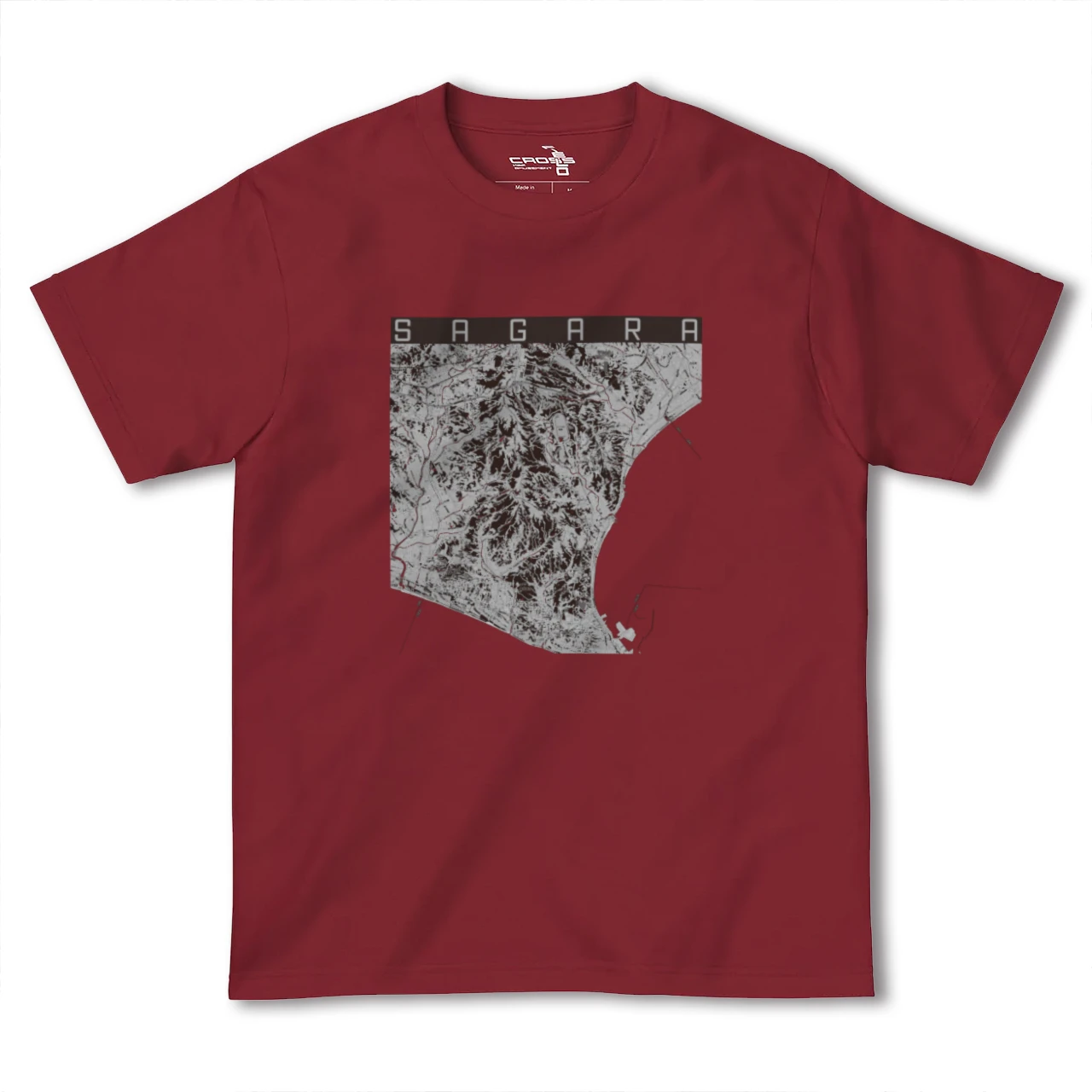 【相良(静岡県)】地図柄ヘビーウェイトTシャツ