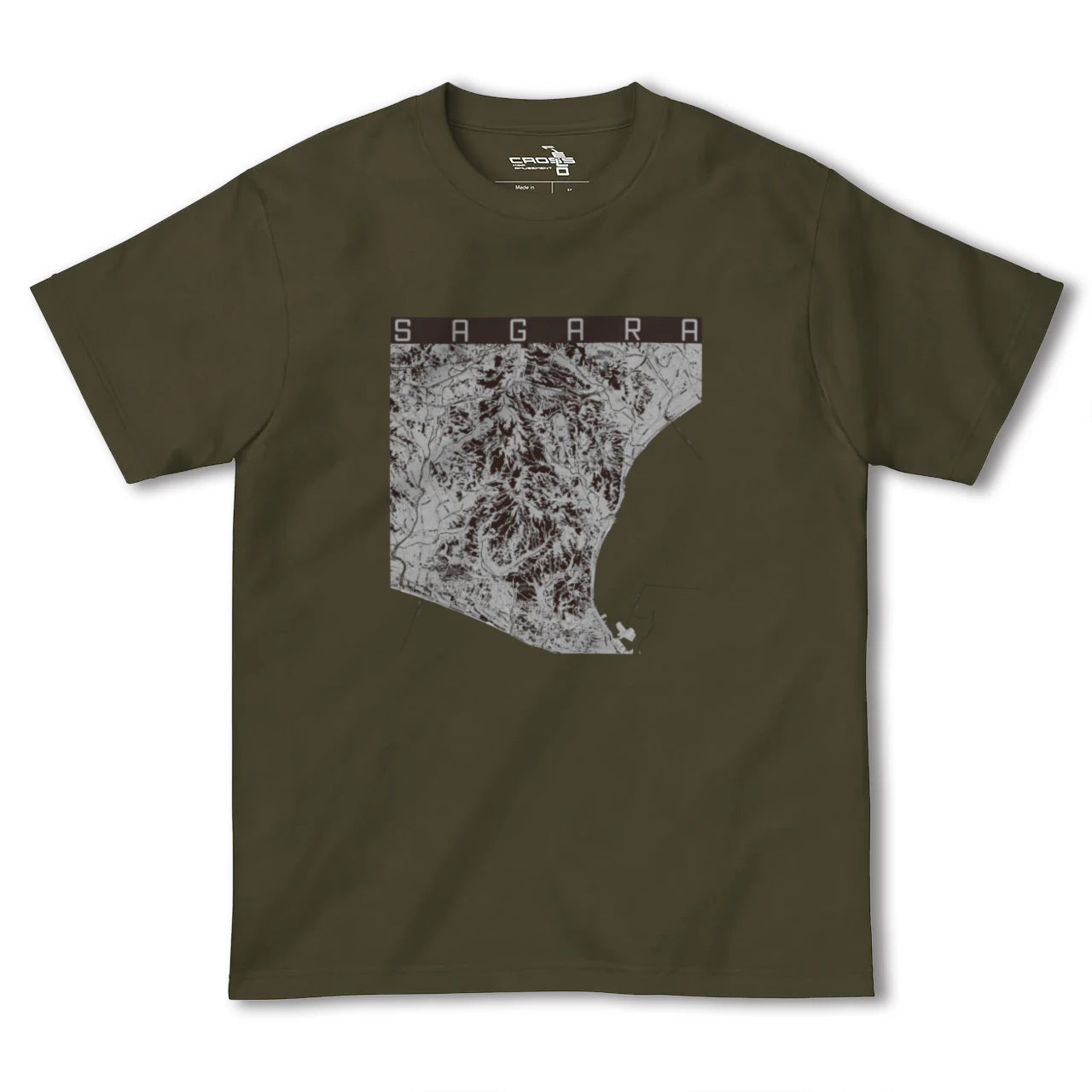 【相良(静岡県)】地図柄ヘビーウェイトTシャツ