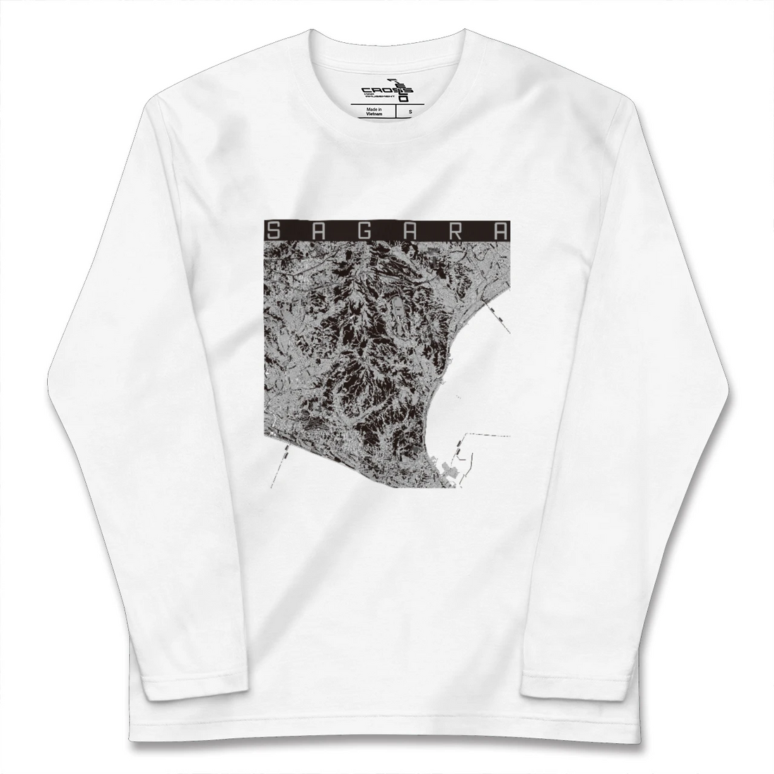 【相良(静岡県)】地図柄ロングスリーブTシャツ