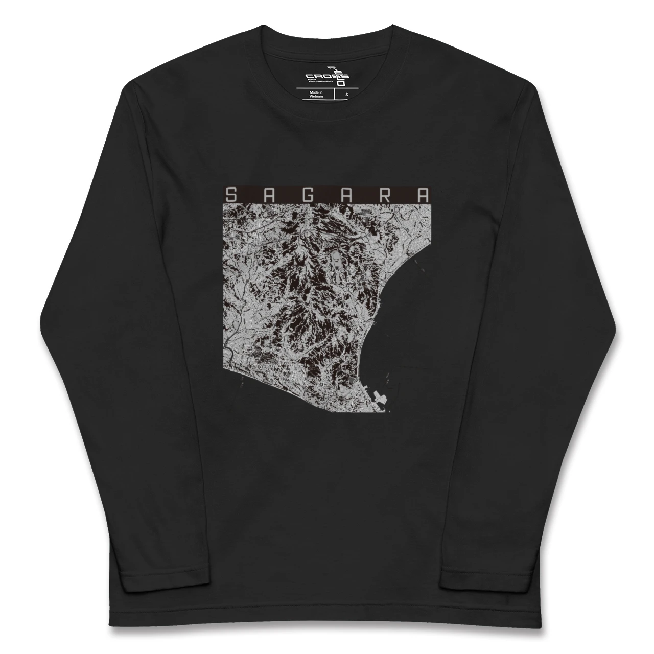 【相良(静岡県)】地図柄ロングスリーブTシャツ