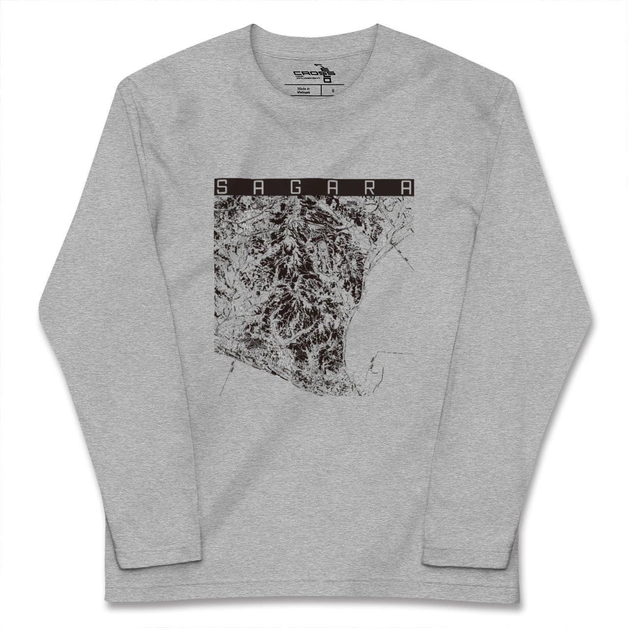 【相良(静岡県)】地図柄ロングスリーブTシャツ
