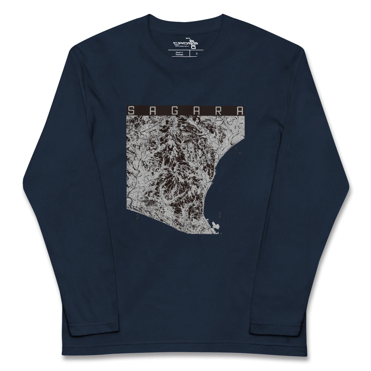 【相良(静岡県)】地図柄ロングスリーブTシャツ