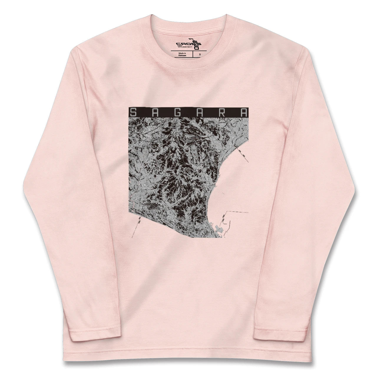 【相良(静岡県)】地図柄ロングスリーブTシャツ