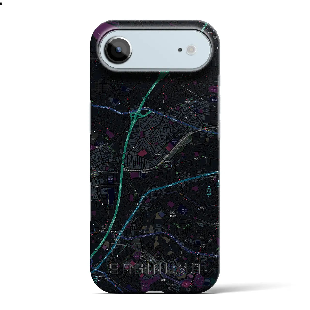 【鷺沼(神奈川県)】地図柄iPhoneケース(バックカバータイプ)