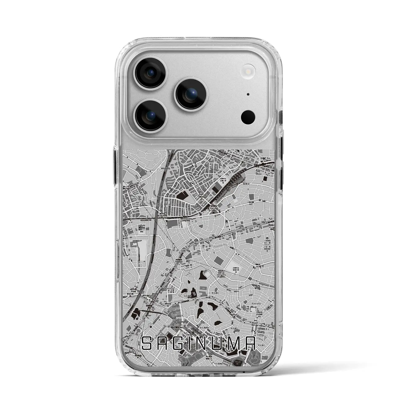 【鷺沼(神奈川県)】地図柄iPhoneケース(MagSafeタイプ)