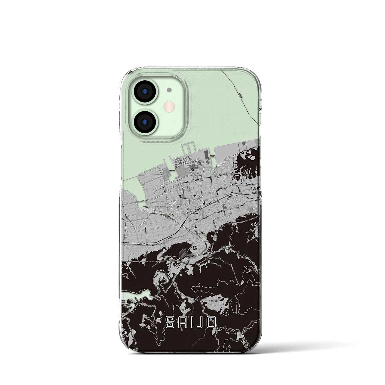 【西条(愛媛県)】地図柄iPhoneケース(クリアタイプ)