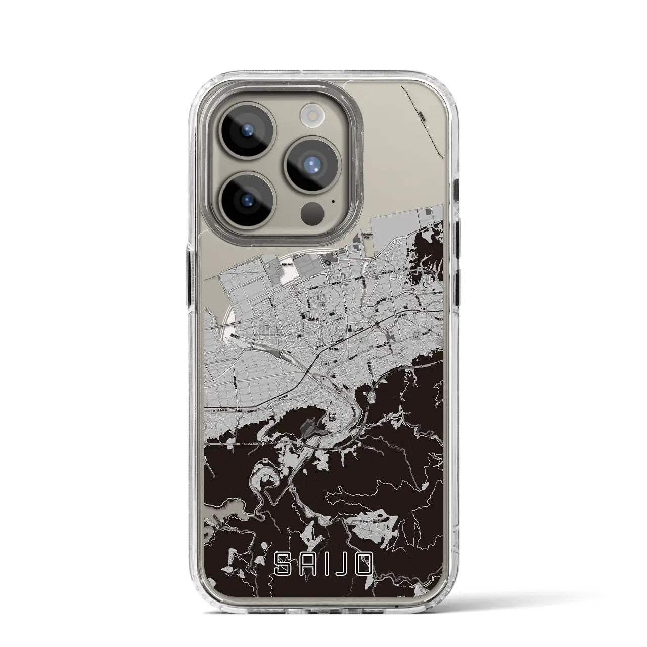【西条(愛媛県)】地図柄iPhoneケース(MagSafeタイプ)