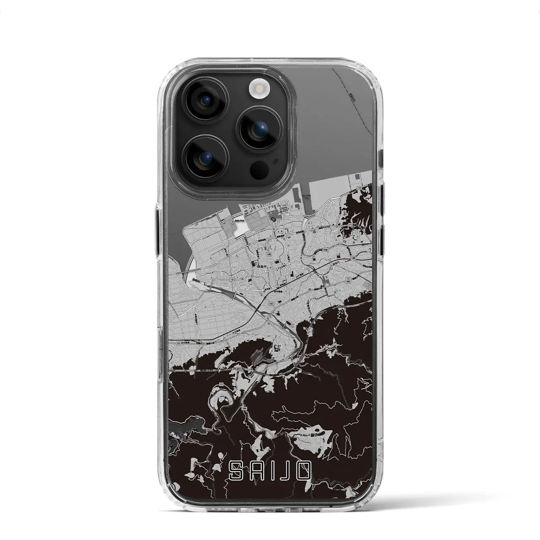 【西条(愛媛県)】地図柄iPhoneケース(MagSafeタイプ)