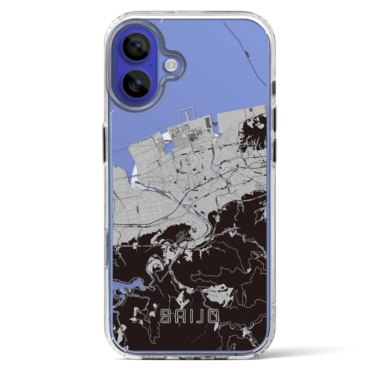 【西条(愛媛県)】地図柄iPhoneケース(MagSafeタイプ)