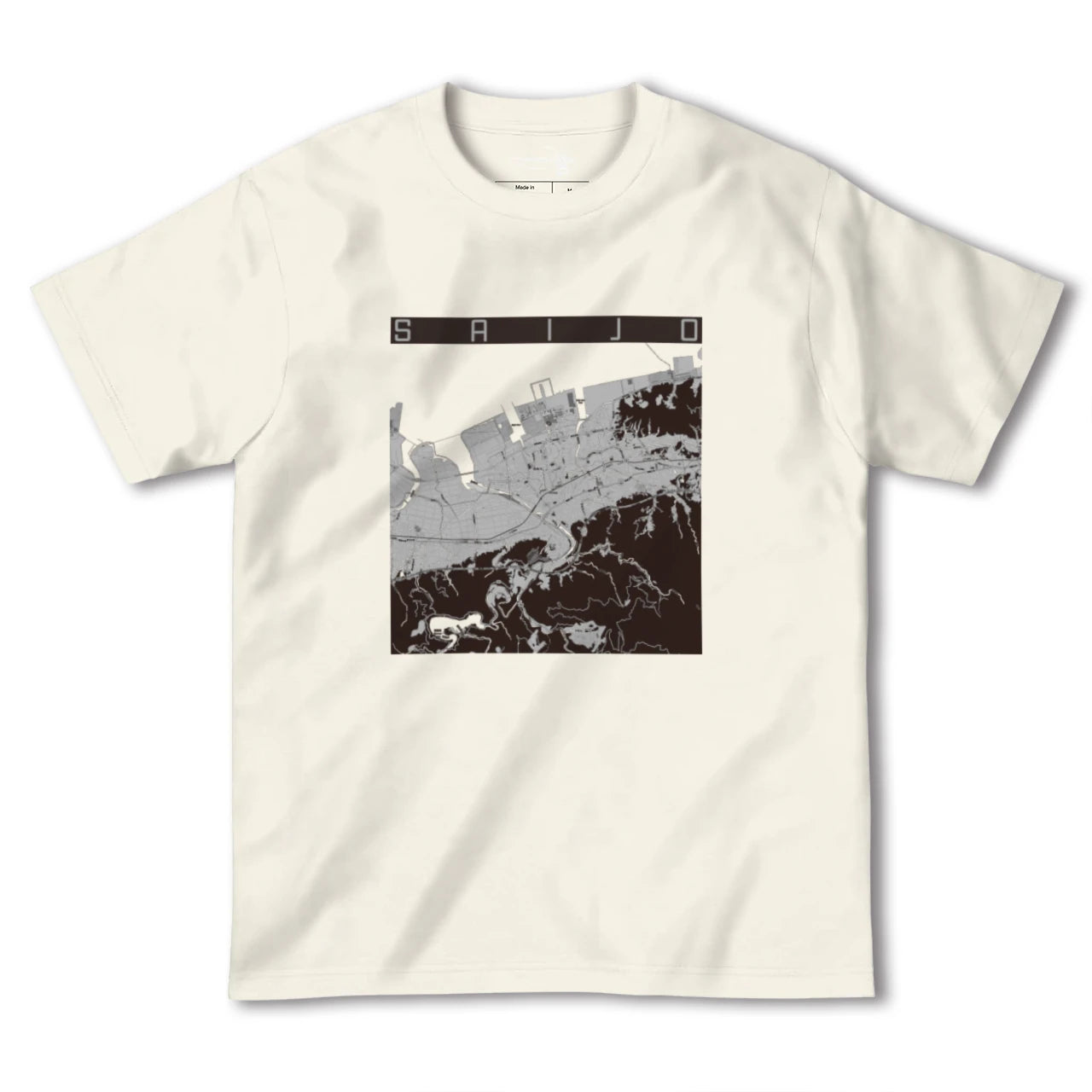 【西条(愛媛県)】地図柄ヘビーウェイトTシャツ