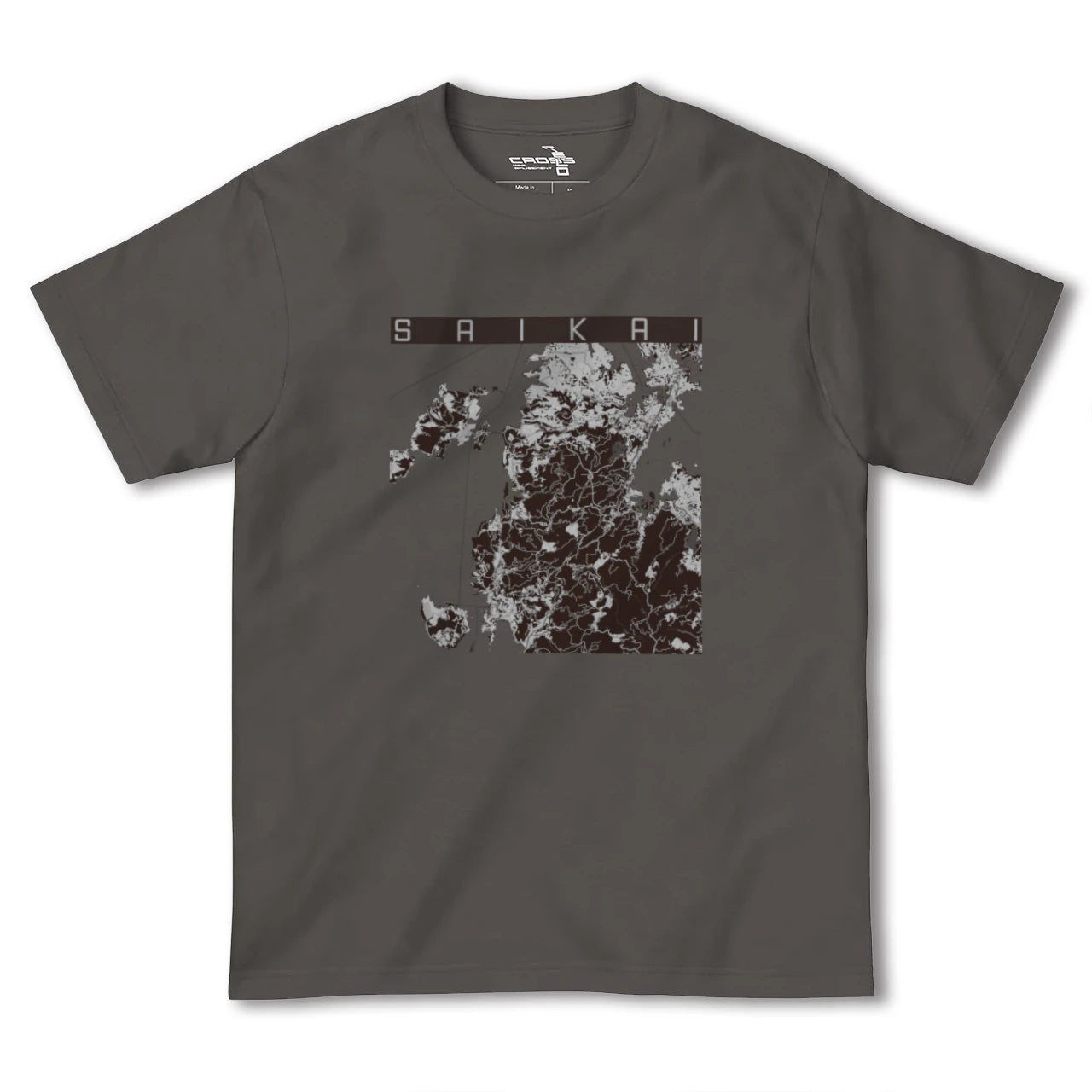 【西海(長崎県)】地図柄ヘビーウェイトTシャツ