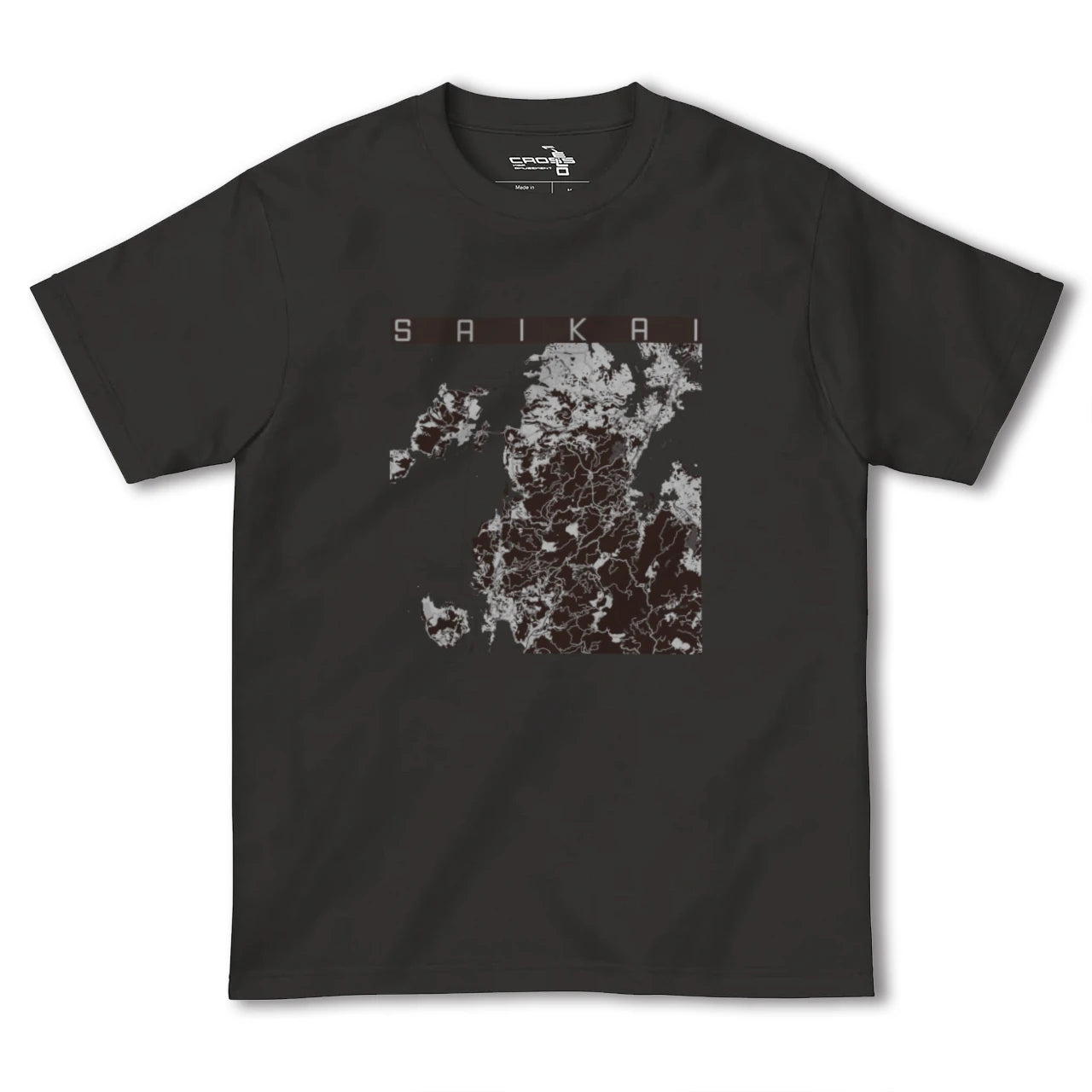 【西海(長崎県)】地図柄ヘビーウェイトTシャツ