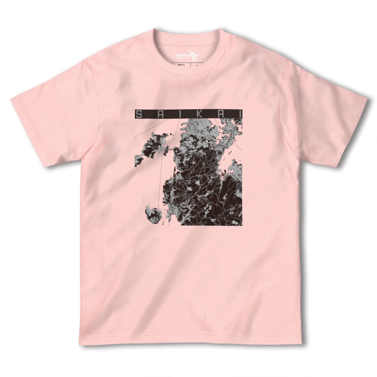 【西海(長崎県)】地図柄ヘビーウェイトTシャツ