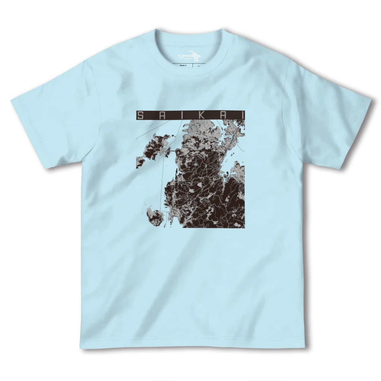 【西海(長崎県)】地図柄ヘビーウェイトTシャツ