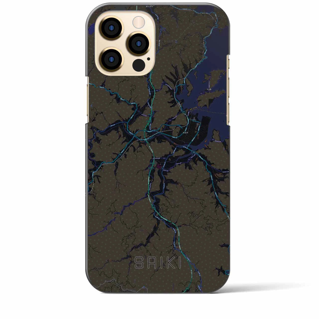 【佐伯(大分県)】地図柄iPhoneケース(バックカバータイプ)