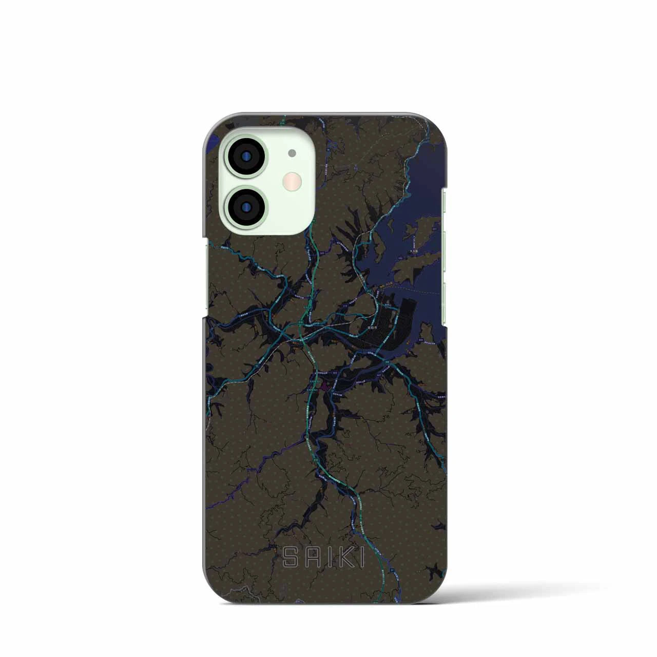 【佐伯(大分県)】地図柄iPhoneケース(バックカバータイプ)