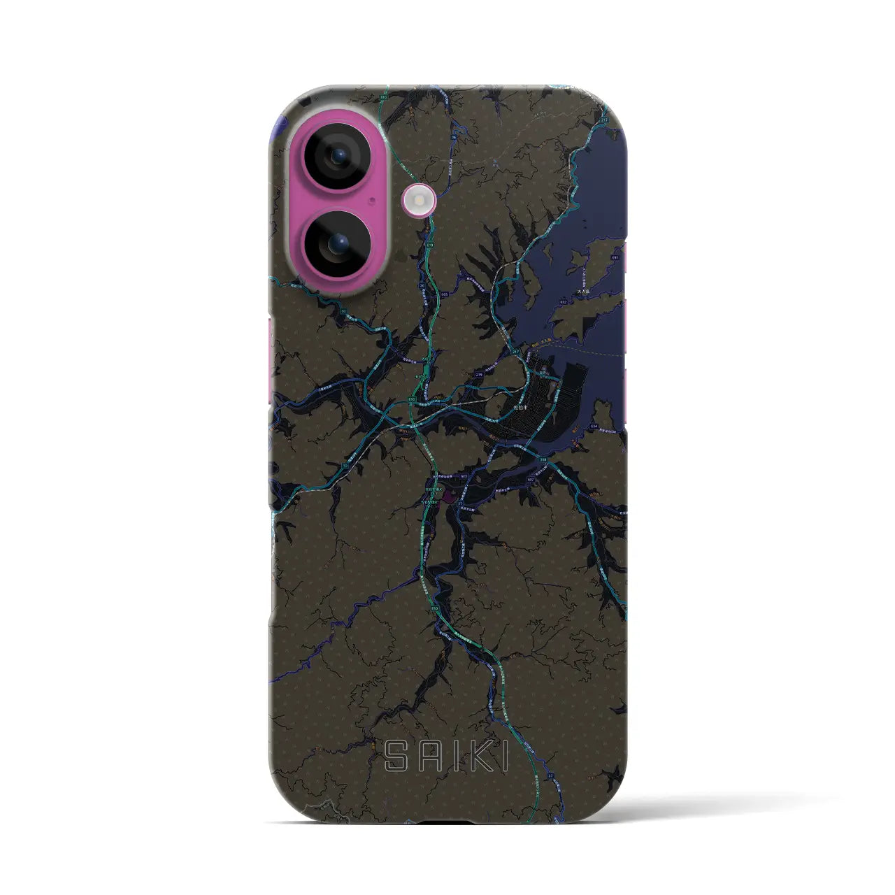 【佐伯(大分県)】地図柄iPhoneケース(バックカバータイプ)