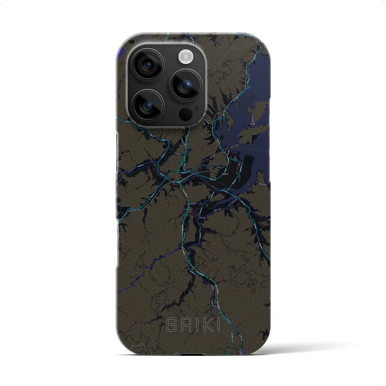 【佐伯(大分県)】地図柄iPhoneケース(バックカバータイプ)