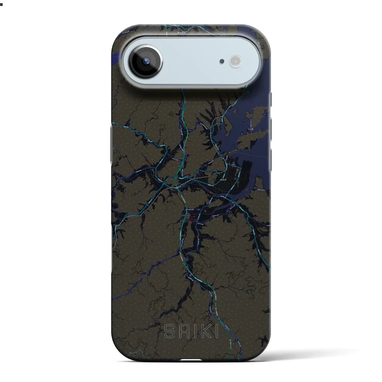 【佐伯(大分県)】地図柄iPhoneケース(バックカバータイプ)