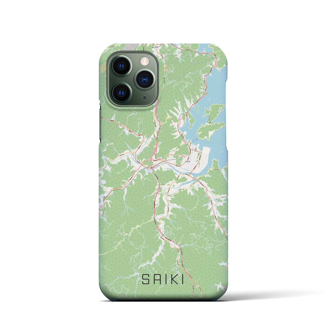 【佐伯(大分県)】地図柄iPhoneケース(バックカバータイプ)