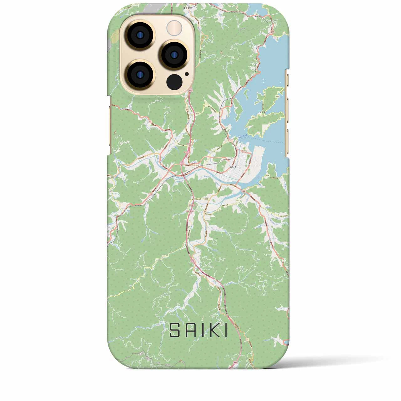 【佐伯(大分県)】地図柄iPhoneケース(バックカバータイプ)