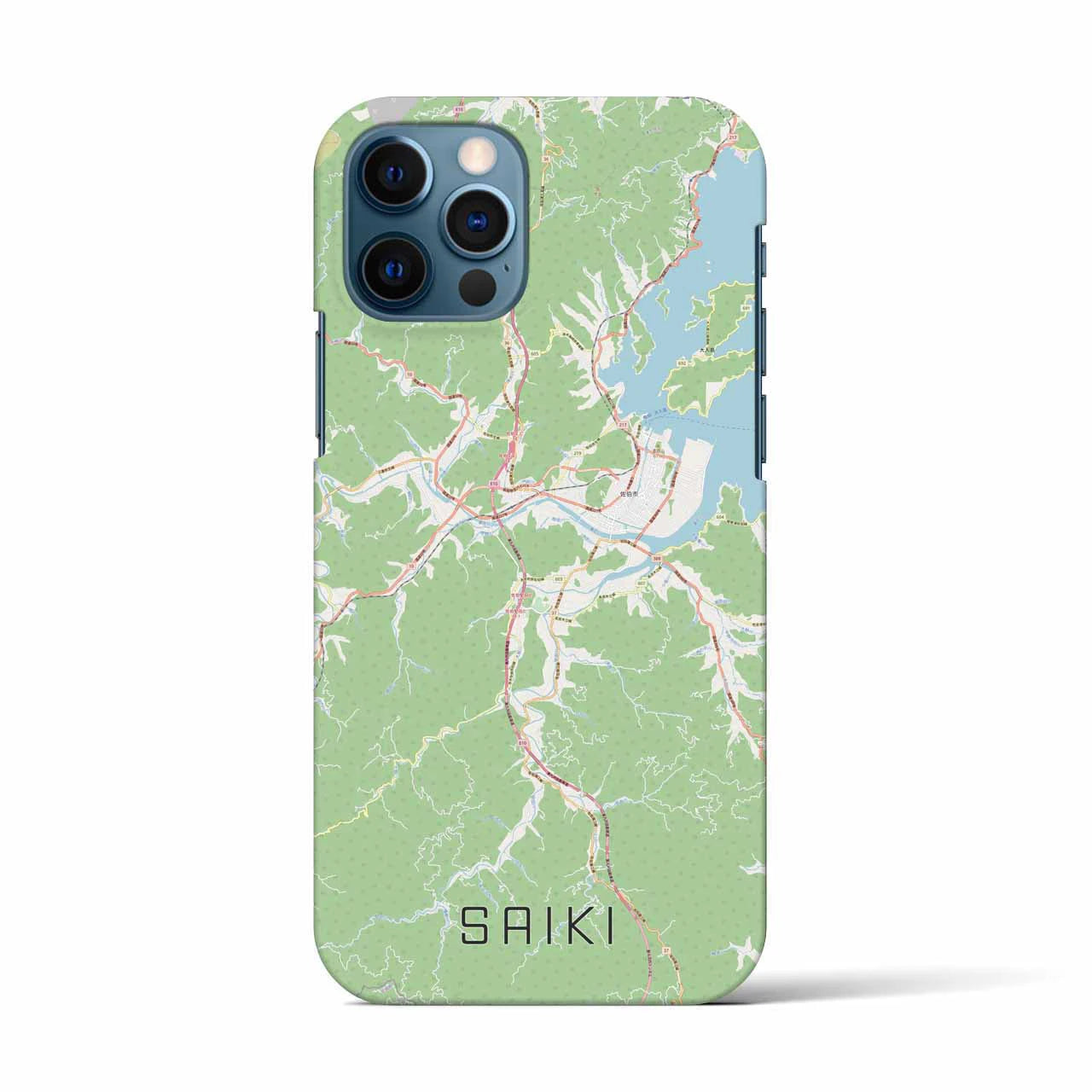 【佐伯(大分県)】地図柄iPhoneケース(バックカバータイプ)