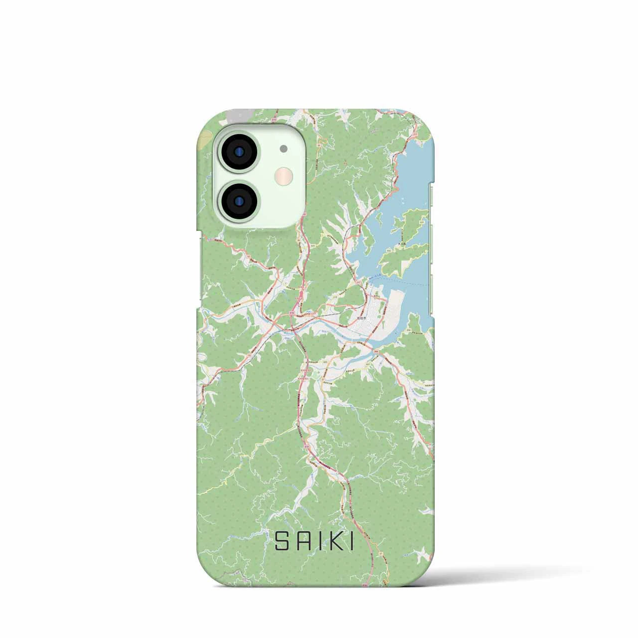【佐伯(大分県)】地図柄iPhoneケース(バックカバータイプ)