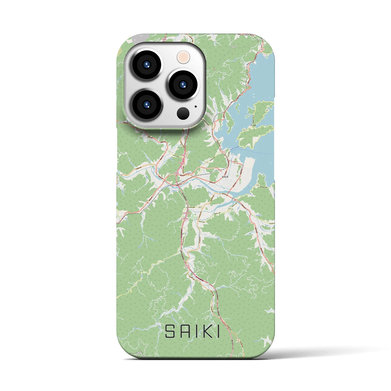 【佐伯(大分県)】地図柄iPhoneケース(バックカバータイプ)