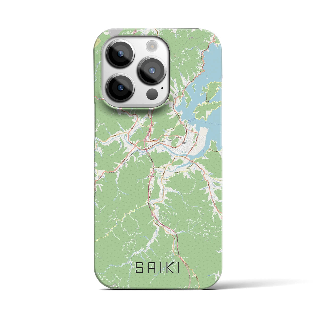 【佐伯(大分県)】地図柄iPhoneケース(バックカバータイプ)