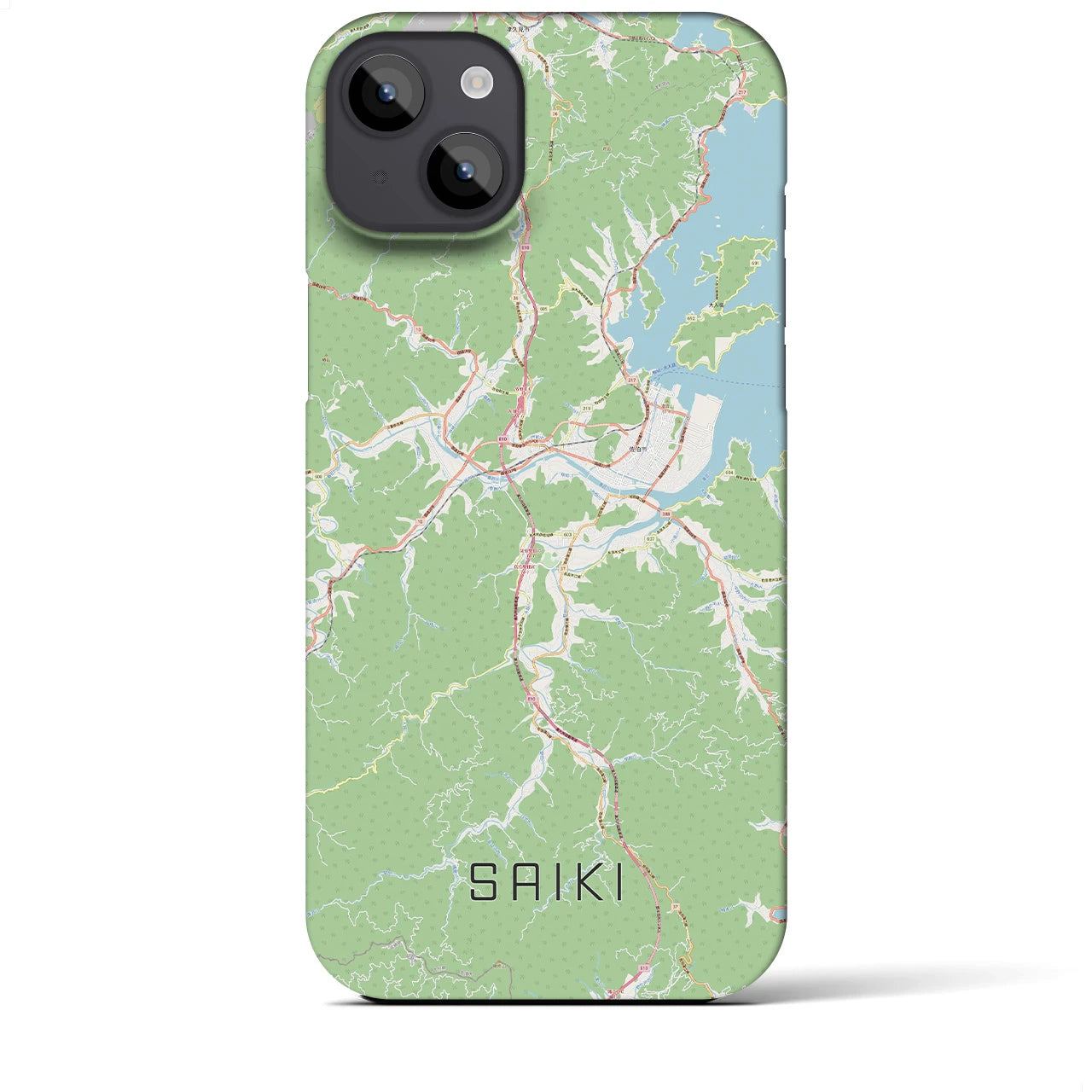 【佐伯(大分県)】地図柄iPhoneケース(バックカバータイプ)