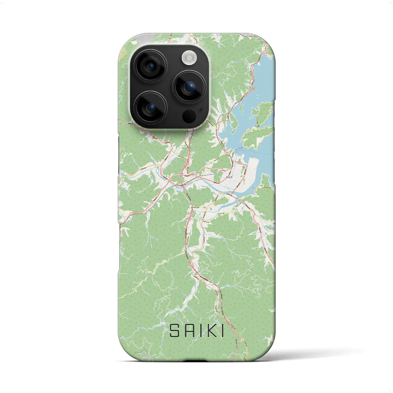 【佐伯(大分県)】地図柄iPhoneケース(バックカバータイプ)