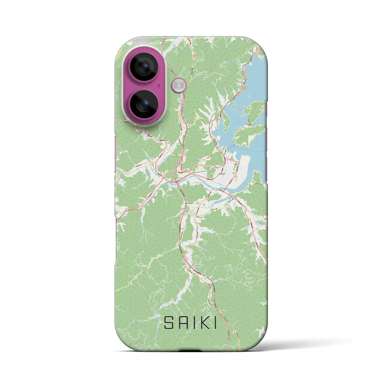 【佐伯(大分県)】地図柄iPhoneケース(バックカバータイプ)