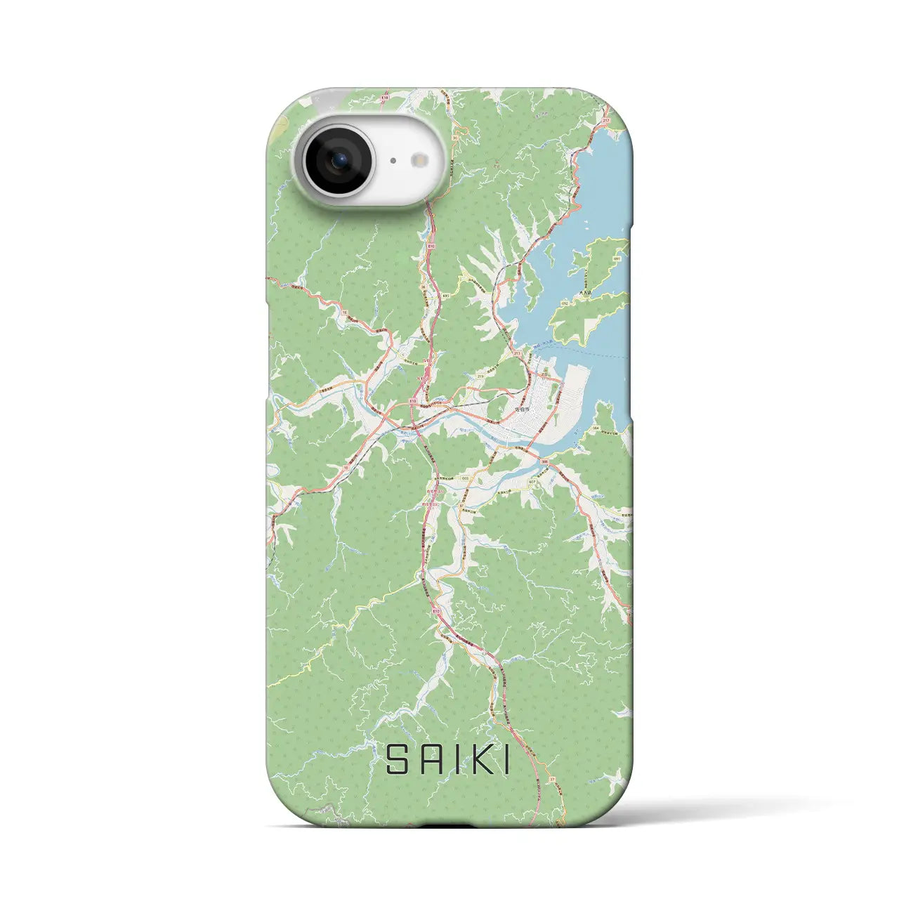 【佐伯(大分県)】地図柄iPhoneケース(バックカバータイプ)