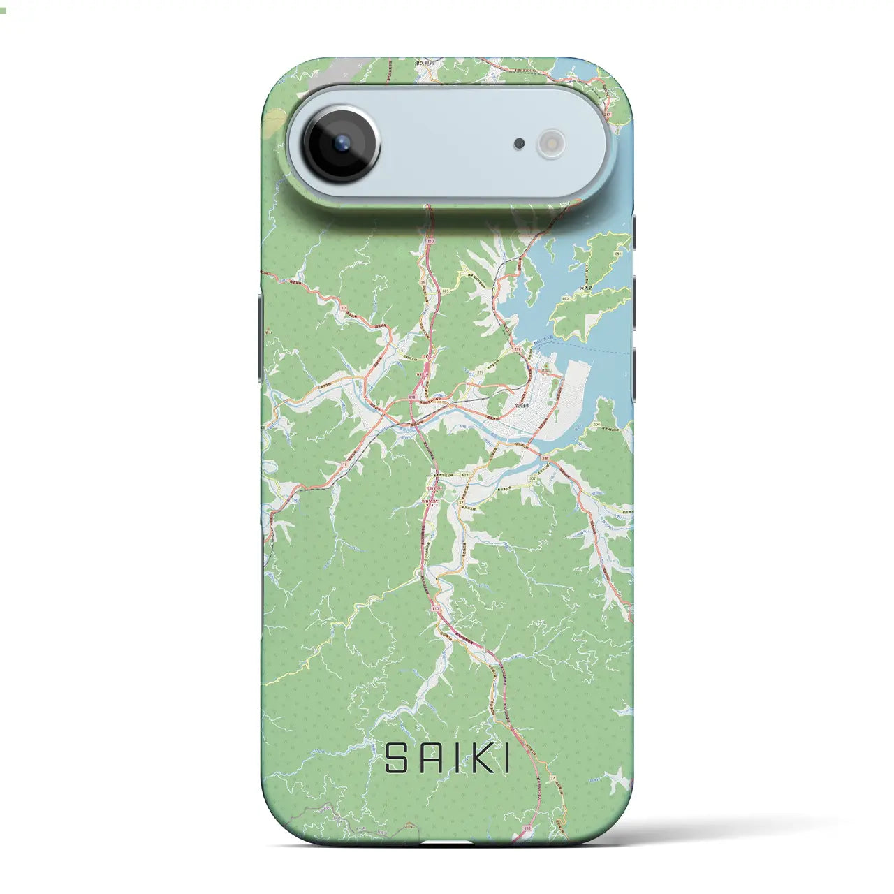 【佐伯(大分県)】地図柄iPhoneケース(バックカバータイプ)