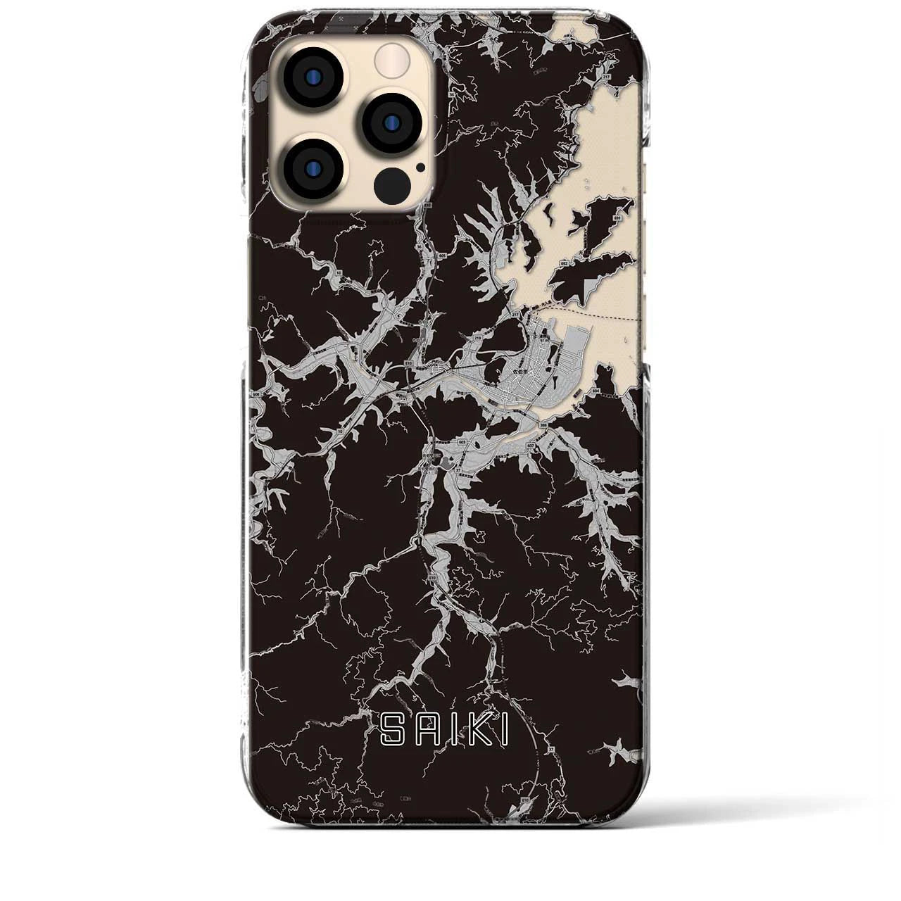 【佐伯(大分県)】地図柄iPhoneケース(クリアタイプ)