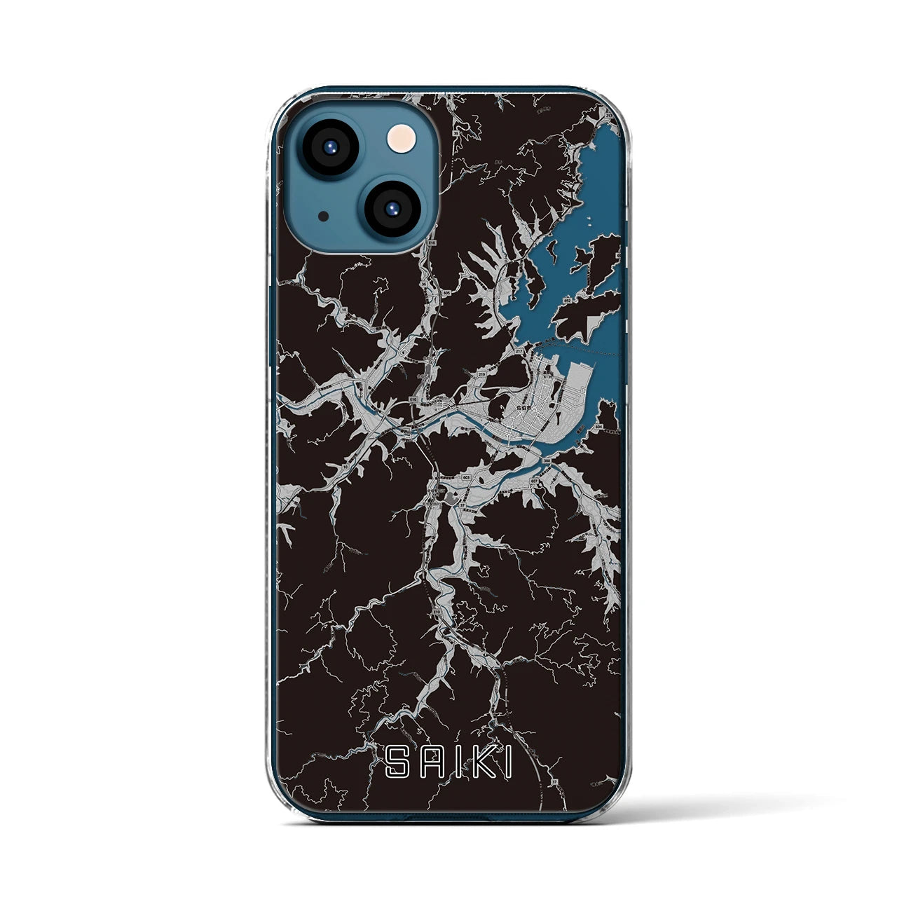 【佐伯(大分県)】地図柄iPhoneケース(クリアタイプ)