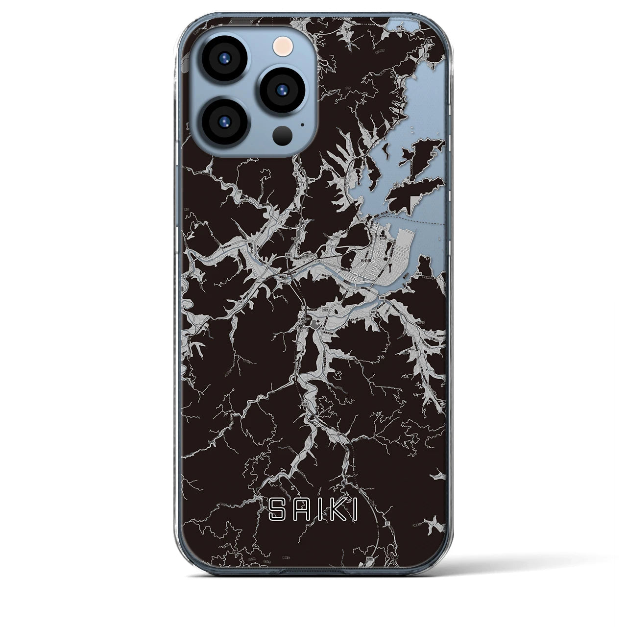 【佐伯(大分県)】地図柄iPhoneケース(クリアタイプ)