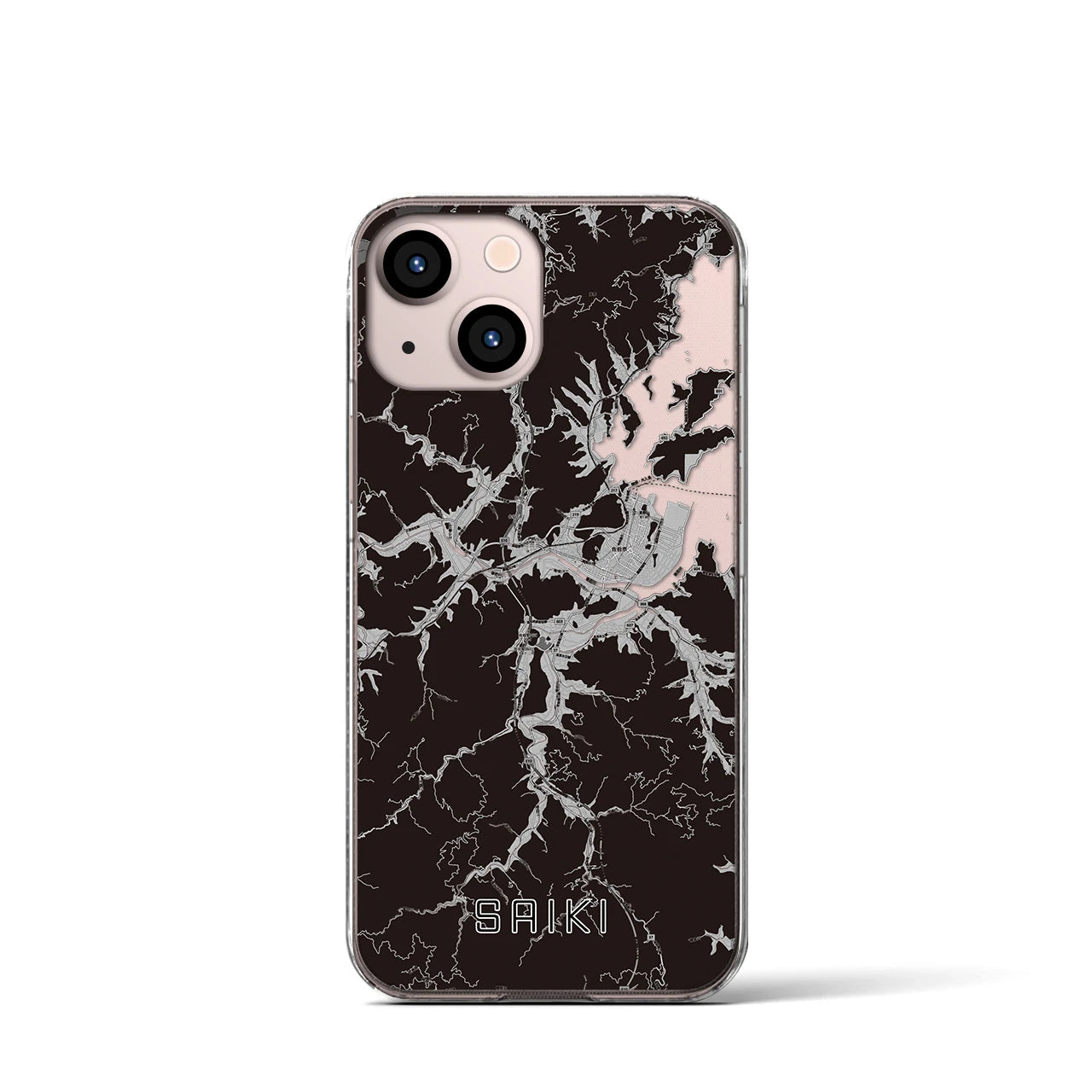 【佐伯(大分県)】地図柄iPhoneケース(クリアタイプ)