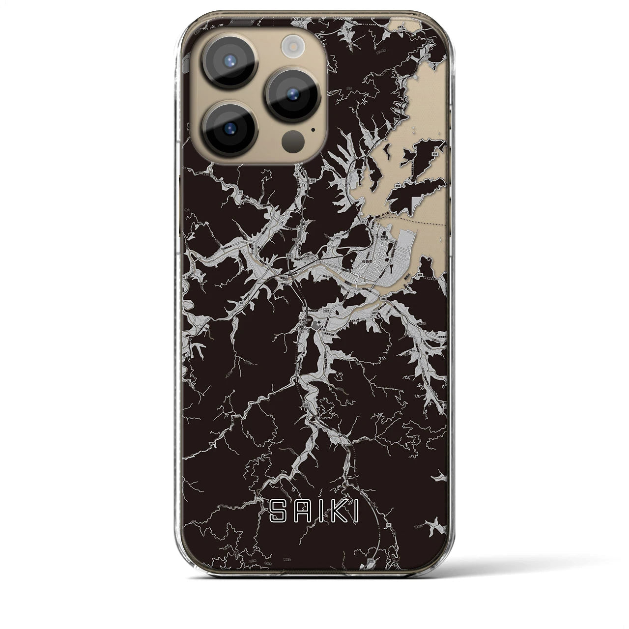 【佐伯(大分県)】地図柄iPhoneケース(クリアタイプ)