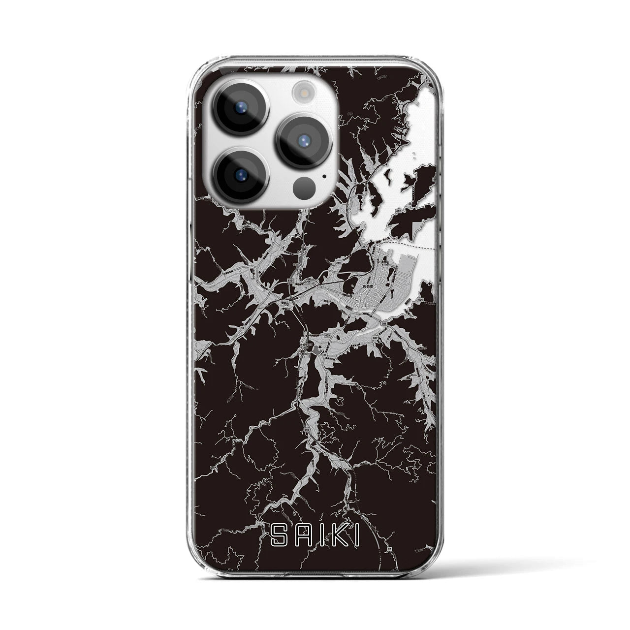 【佐伯(大分県)】地図柄iPhoneケース(クリアタイプ)