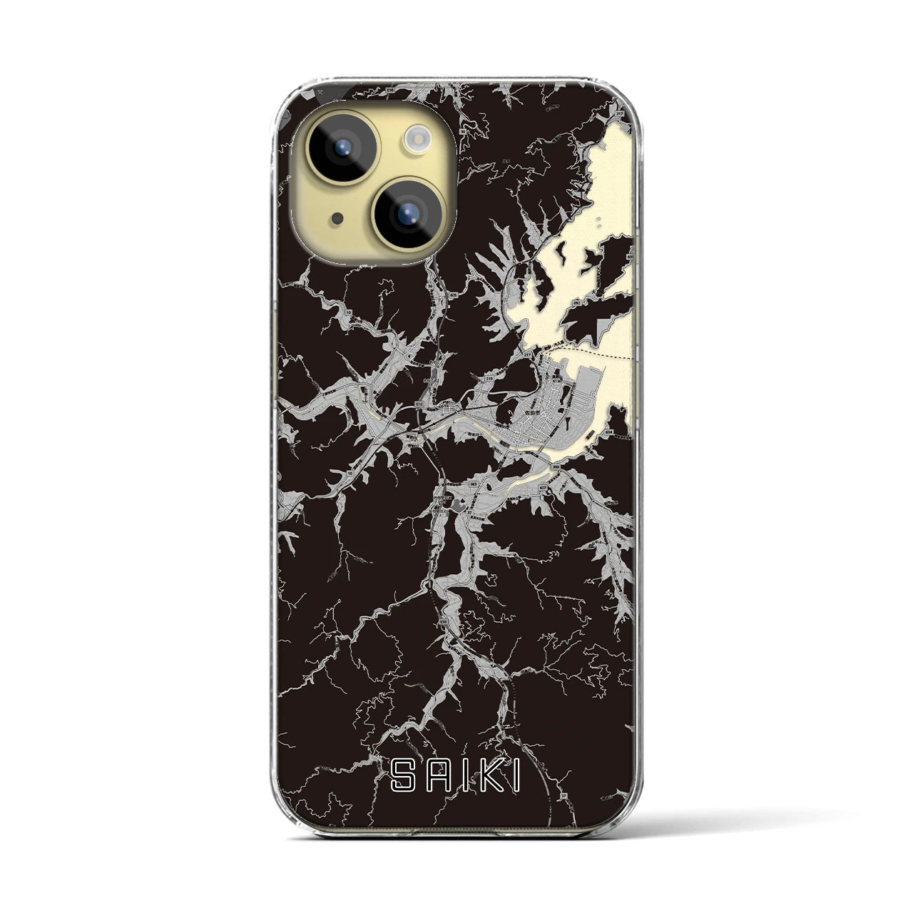 【佐伯(大分県)】地図柄iPhoneケース(クリアタイプ)