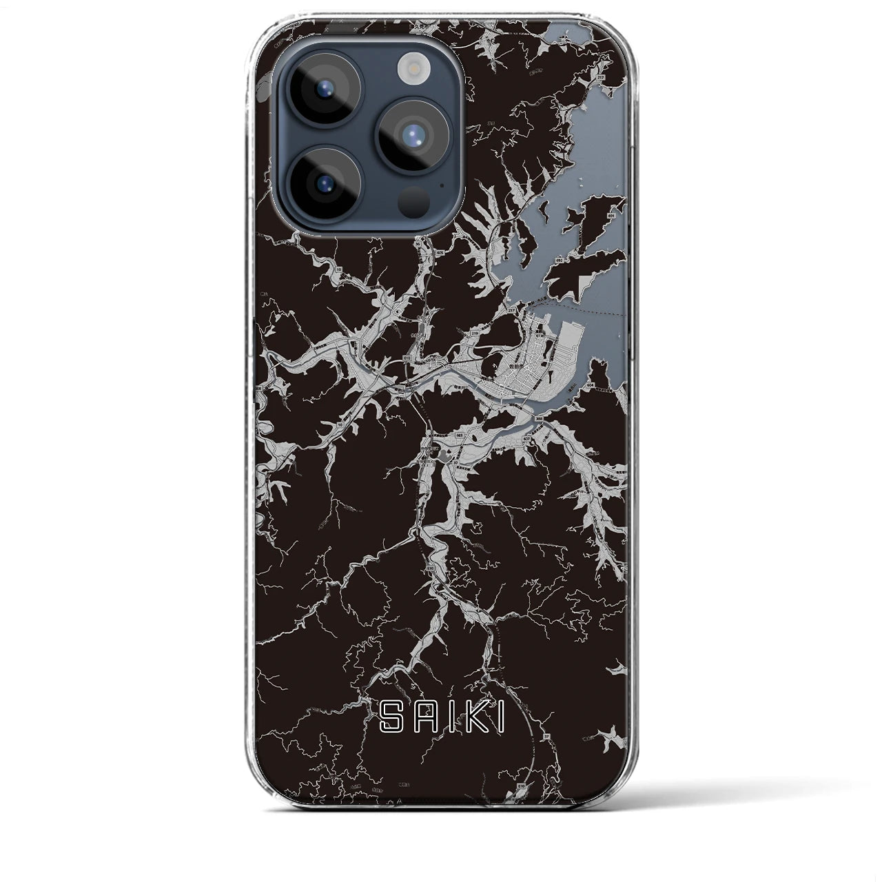 【佐伯(大分県)】地図柄iPhoneケース(クリアタイプ)