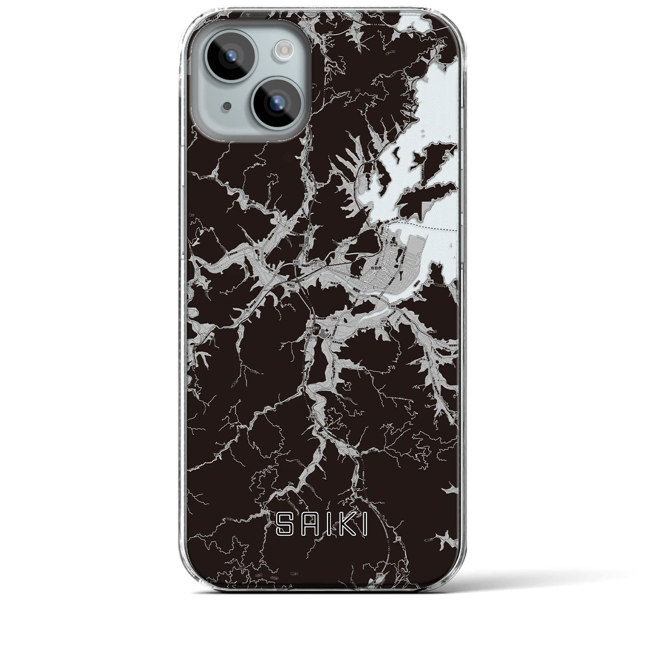 【佐伯(大分県)】地図柄iPhoneケース(クリアタイプ)