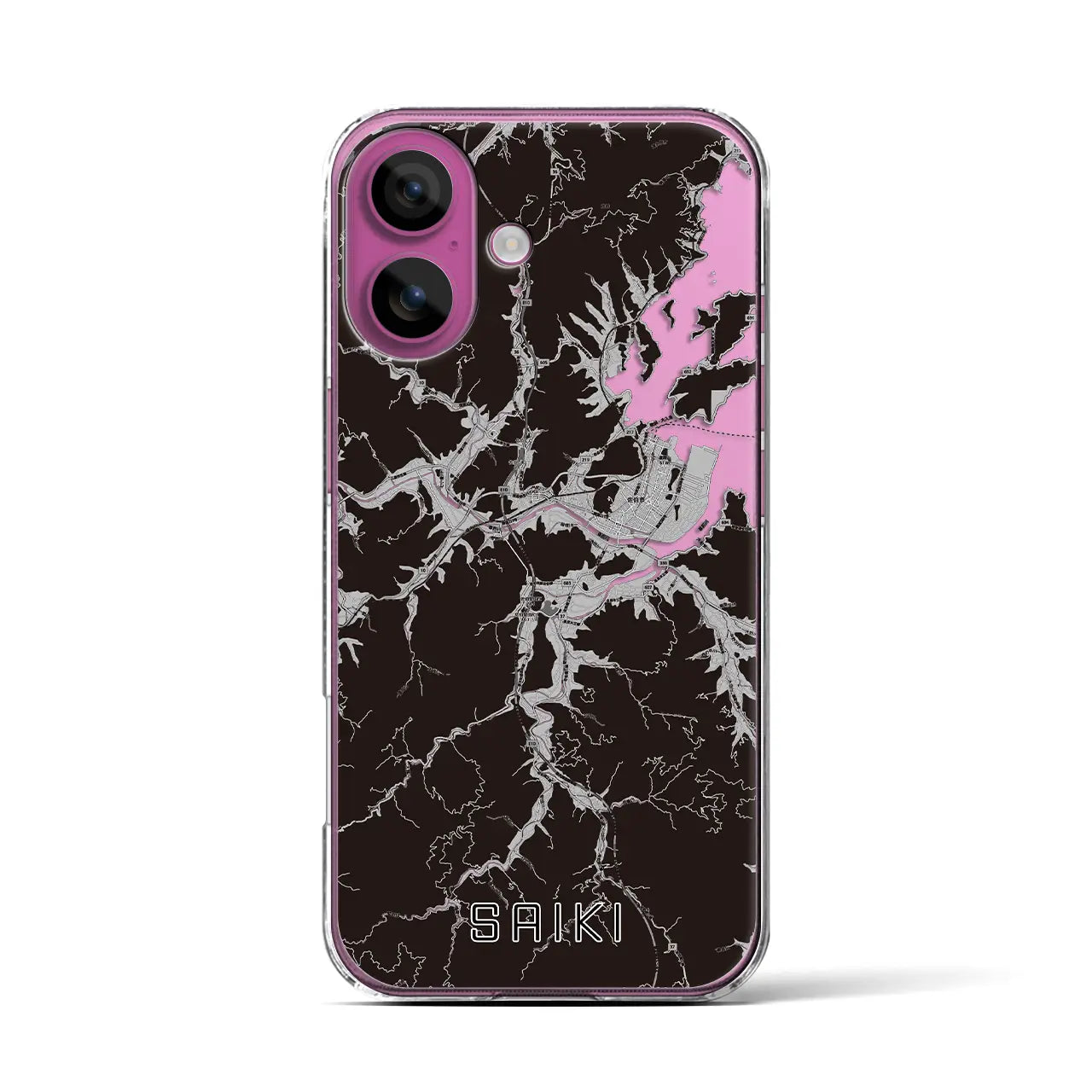 【佐伯(大分県)】地図柄iPhoneケース(クリアタイプ)