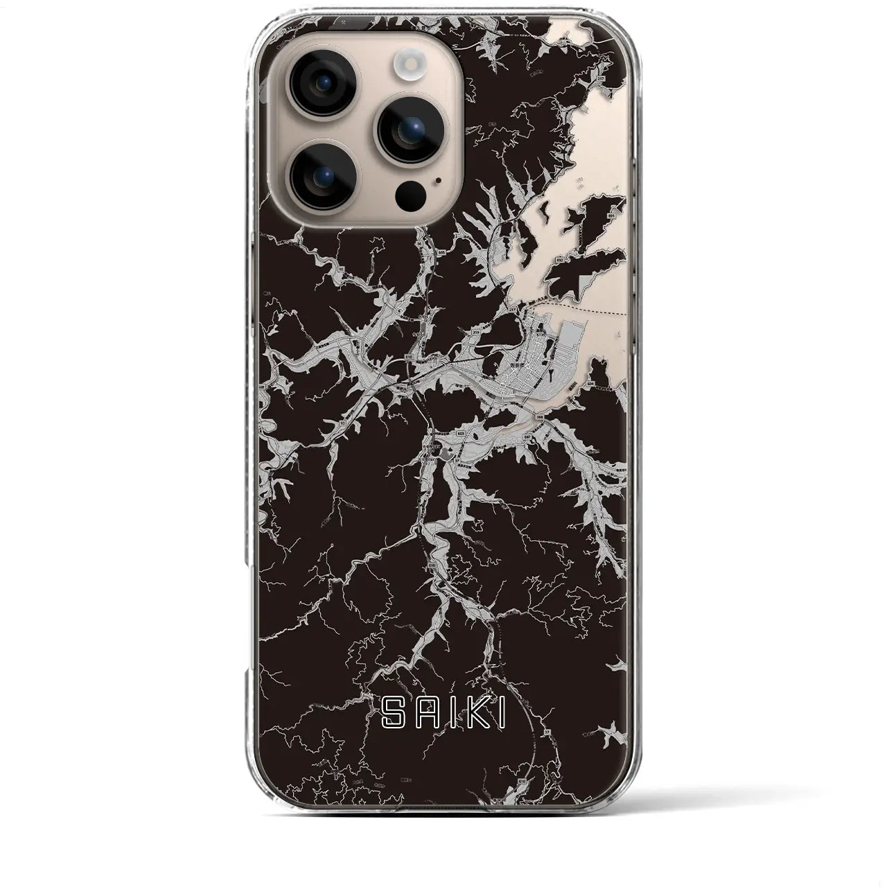 【佐伯(大分県)】地図柄iPhoneケース(クリアタイプ)