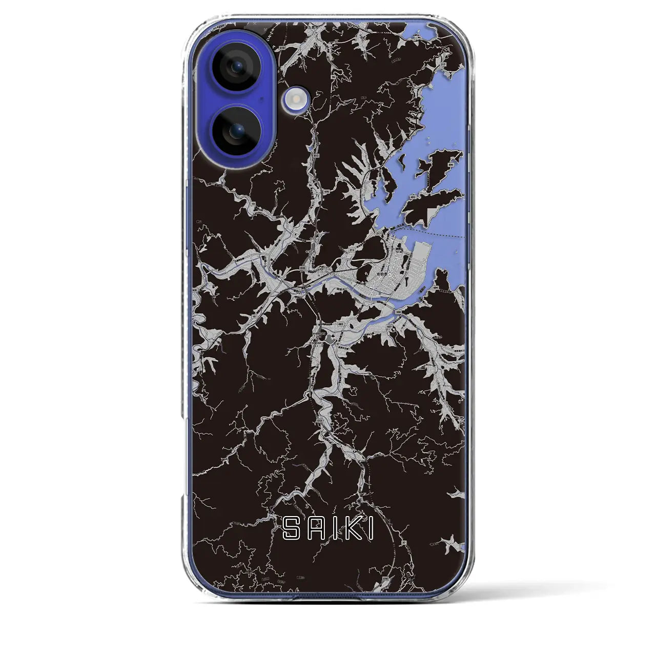 【佐伯(大分県)】地図柄iPhoneケース(クリアタイプ)