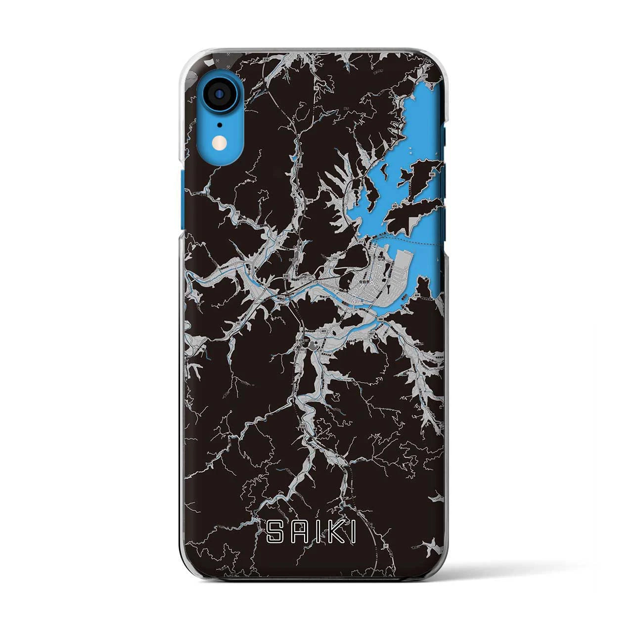 【佐伯(大分県)】地図柄iPhoneケース(クリアタイプ)
