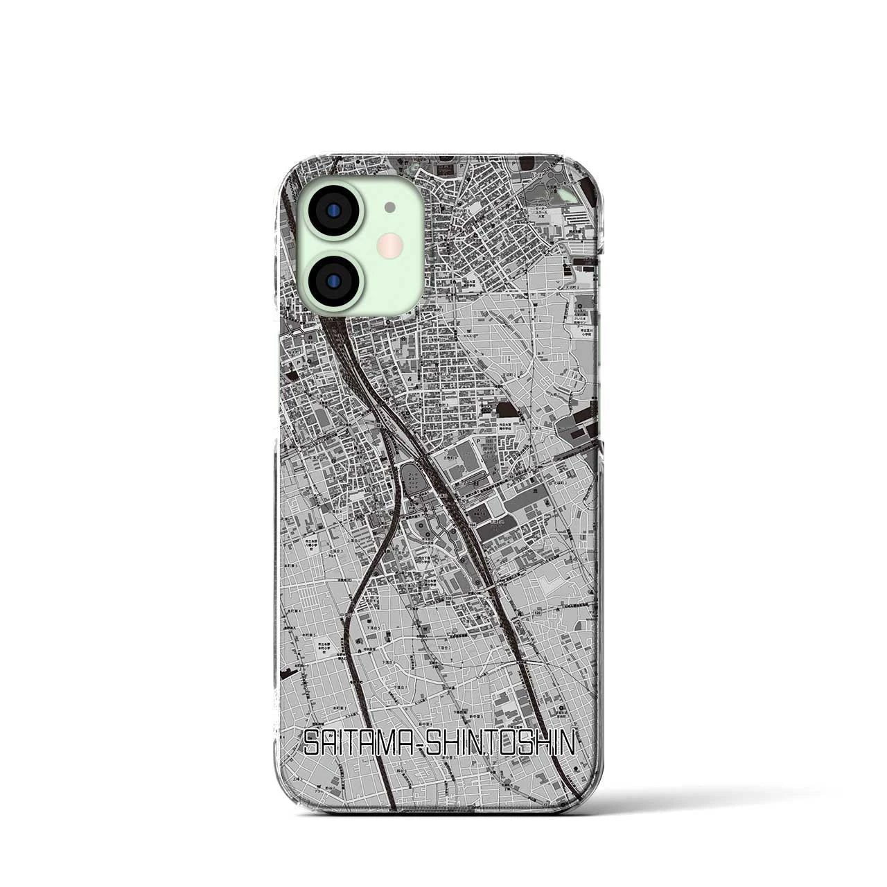 【さいたま新都心(埼玉県)】地図柄iPhoneケース(クリアタイプ)